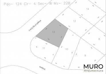 VENTA DE LOTE DE LA DERIVA  ZONA NORTE DE PINAMAR 